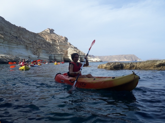 Ruta en cano por el paraje de Cabo de Gata