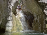 Experiência de canyoning no Tajo Bermejo