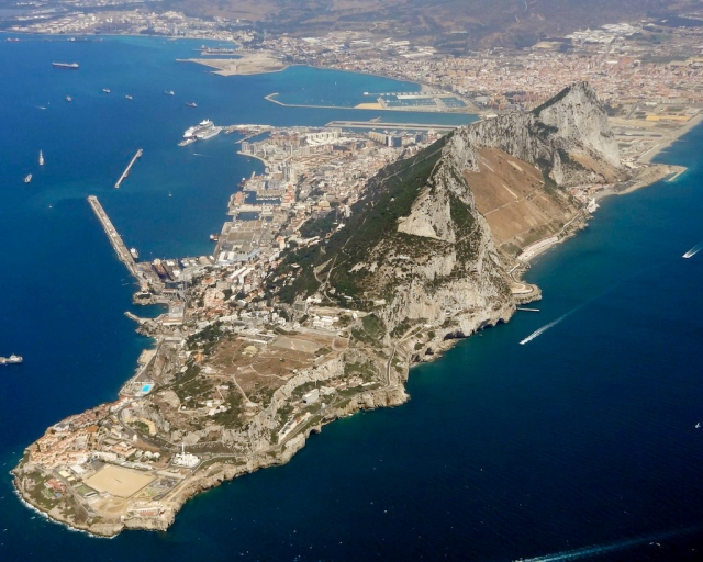 Vista aerea de gibraltar
