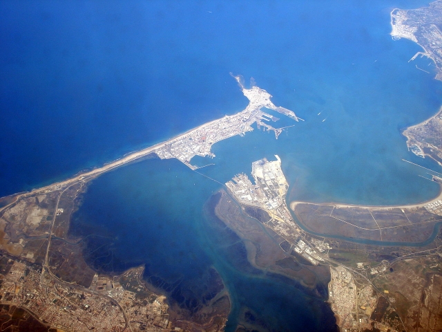 Luftaufnahme von Cádiz 