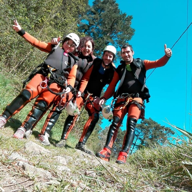  Groupe dans le ravin de Saturio