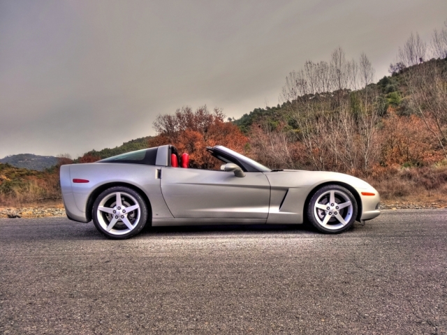  Corvette on the road