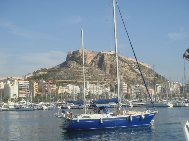 Sailboat in the port 