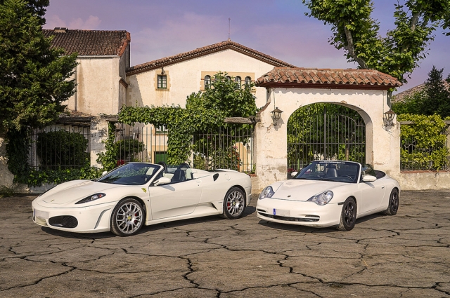 Ferrari y porsche