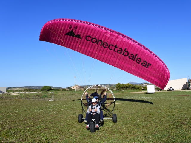 Decolando com o paramotor 