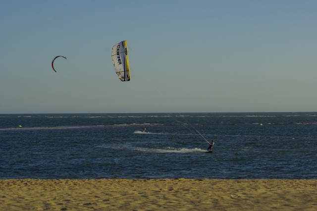  Using the wind in Playa Isla Canela 