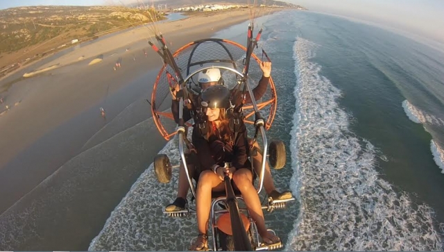 Volando sobre la playa