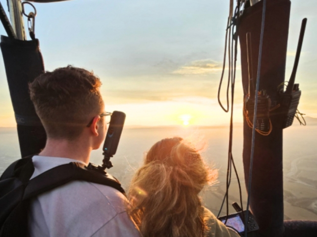 Disfrutando del vuelo