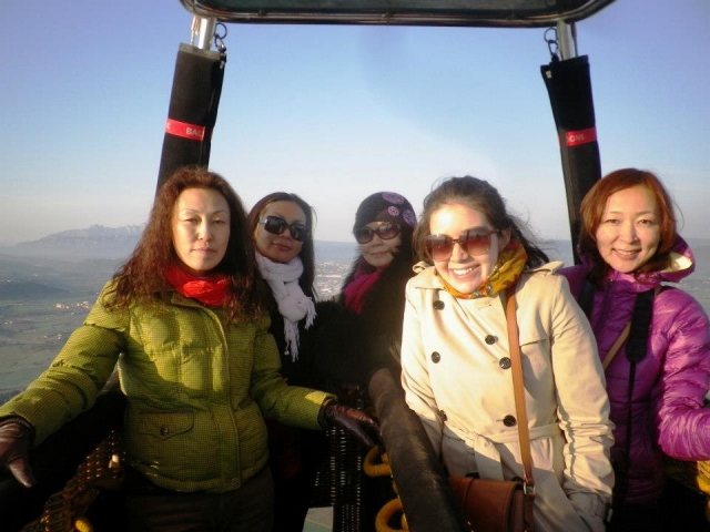 Disfrutando del vuelo