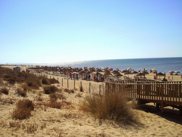 You will fly over the beach 
