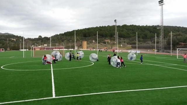 Blasenfußballspiel 
