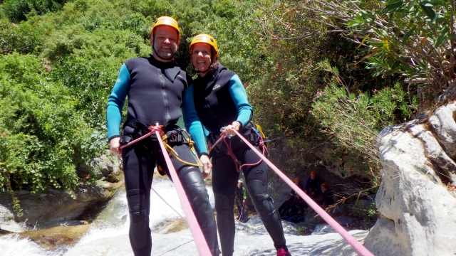  Rappel familial dans le ravin de Zarzalones