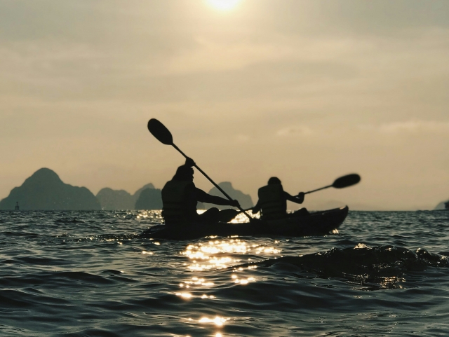 Kayak biplaza en la costa del Sol