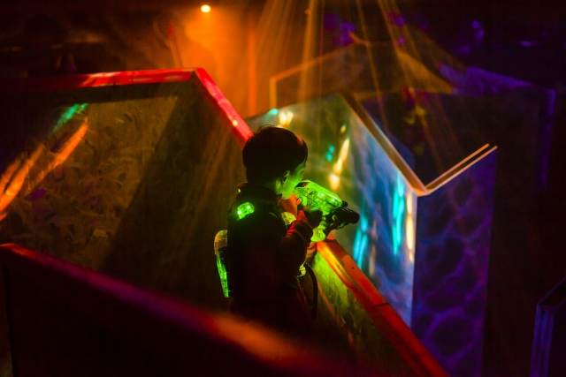  Targeting your friends in laser tag 