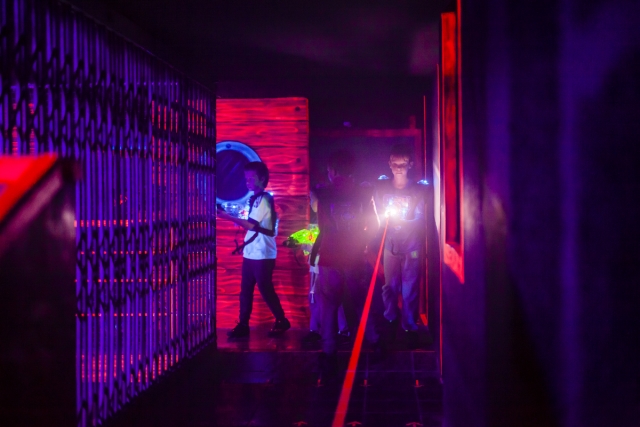 Empezando el juego de laser tag