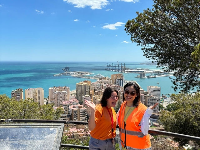 las vistas durante la ruta