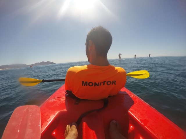 Disfrutando del paseo en kayak