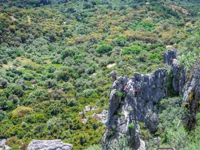 Besichtigung des Klettersteigs 