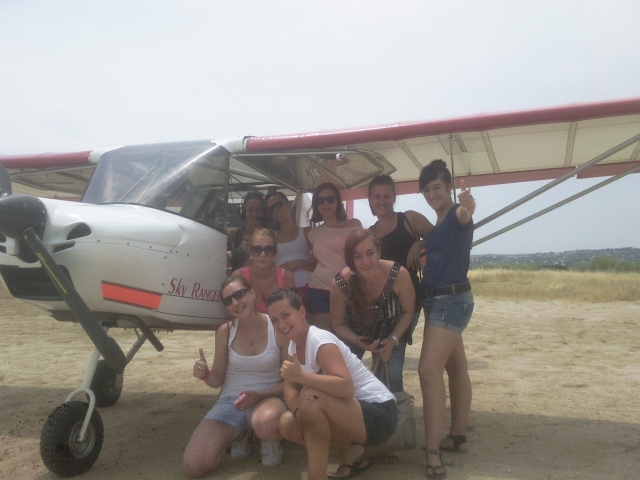 Foto con la avioneta