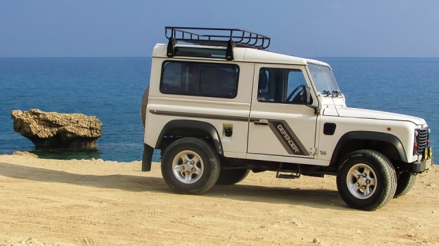 我们在海滩上的 4x4 