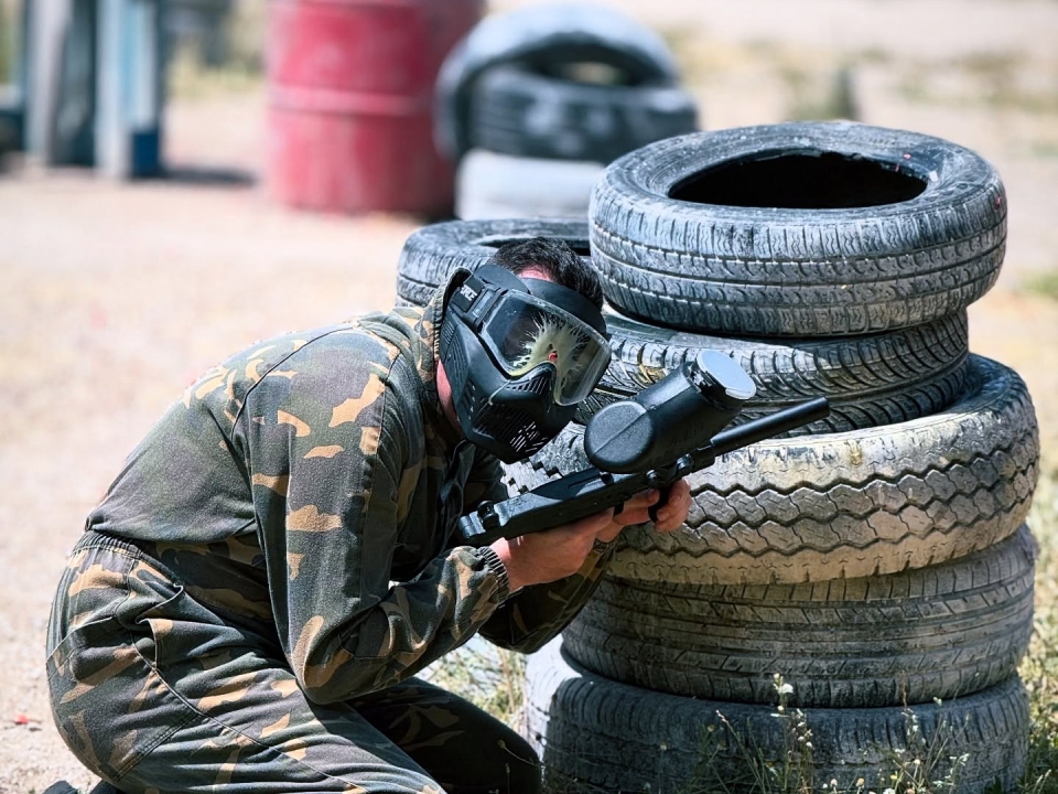 Jugando al paintball