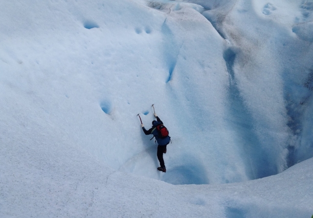 Subiendo por el hielo