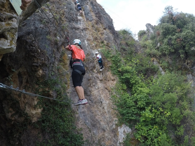  Carrying out the Atajate via ferrata 