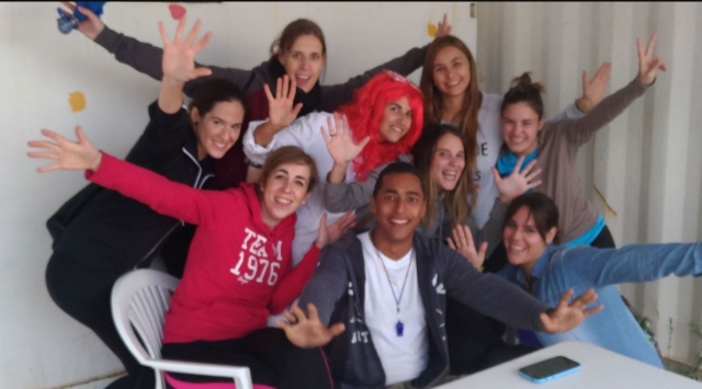 Participantes de la gymkana urbana