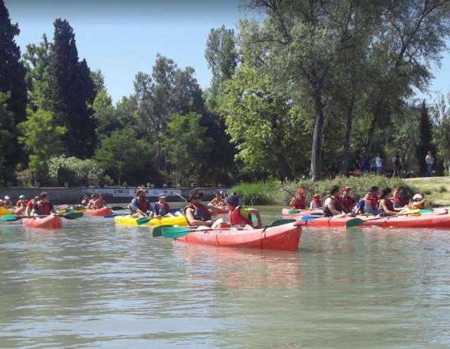  Partenza con le canoe
