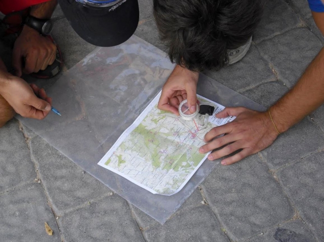 Orientación con mapa