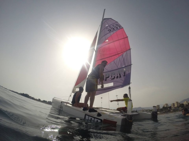  À bord du catamaran 