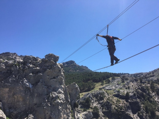  Con paesaggi unici durante la via ferrata 