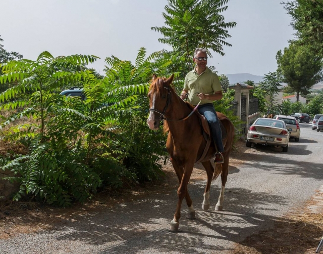 Iniciando la ruta a caballo