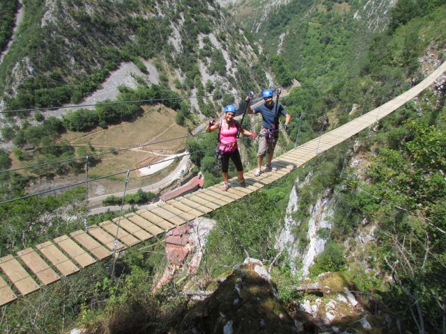  Ponte tibetano nelle Asturie 