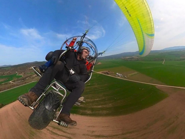  Paramotor aerial ride