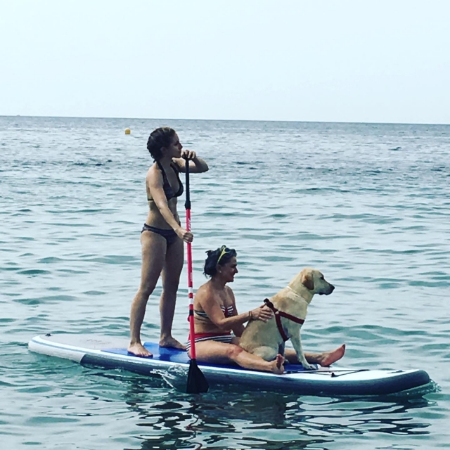  Family on the paddle surf trip 
