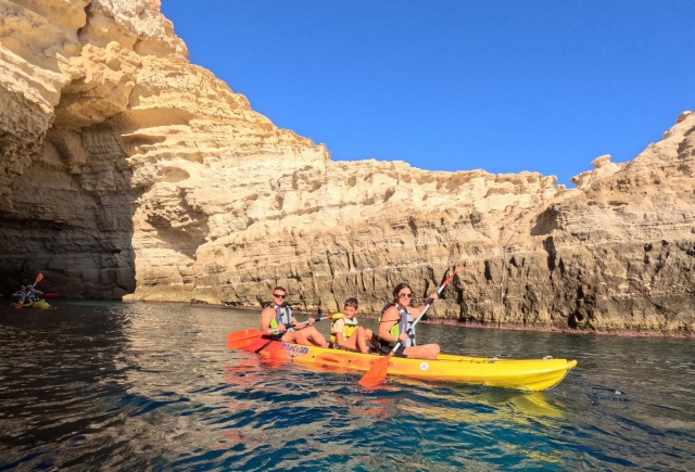 Salida en kayak por Cabo de Gata