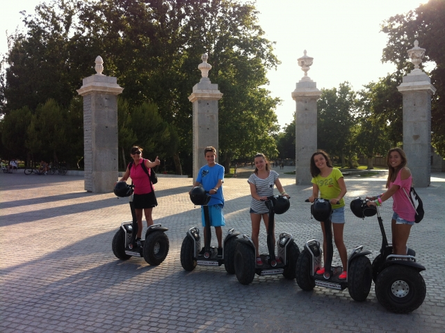 Disfrutando de la ruta en segway