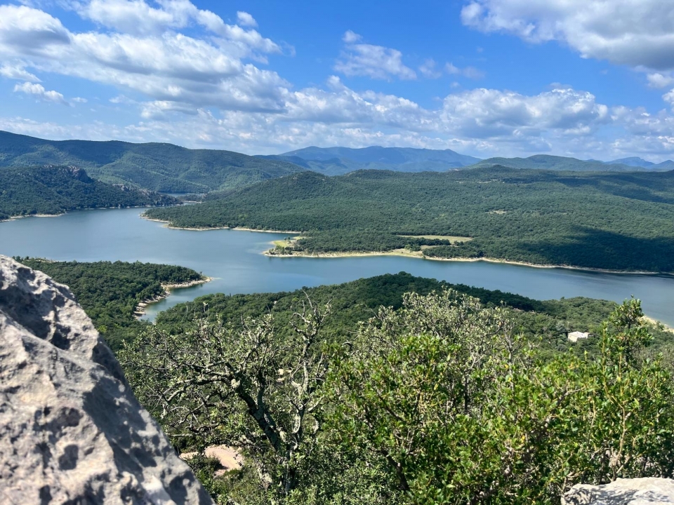 Vistas al pantano durante la ruta a caballo