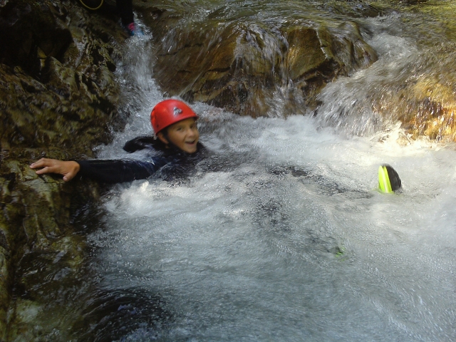  Going down the protected water 