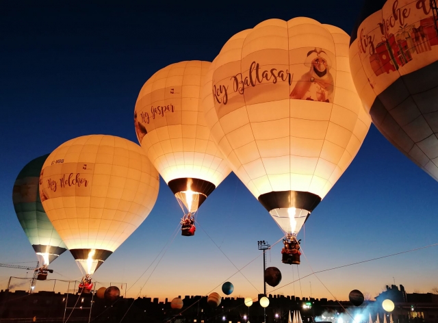  Drei Könige in Las Rozas mit unseren Ballons