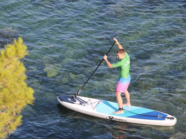 Paddle surf en el mar