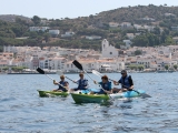 Kayak route to s'arenella lighthouse, 2 hours