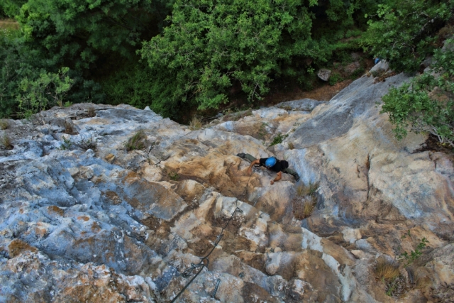 Climbing section 