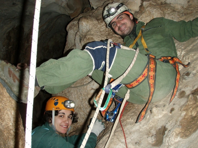  Discesa in corda doppia nella Cueva de las Palomas 