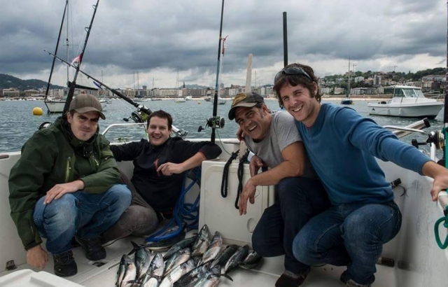 Pescando con el monitor en Donosti
