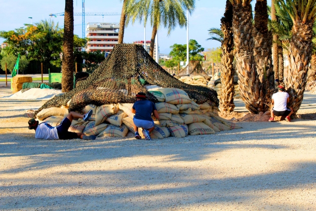 Campo de batalla al aire libre