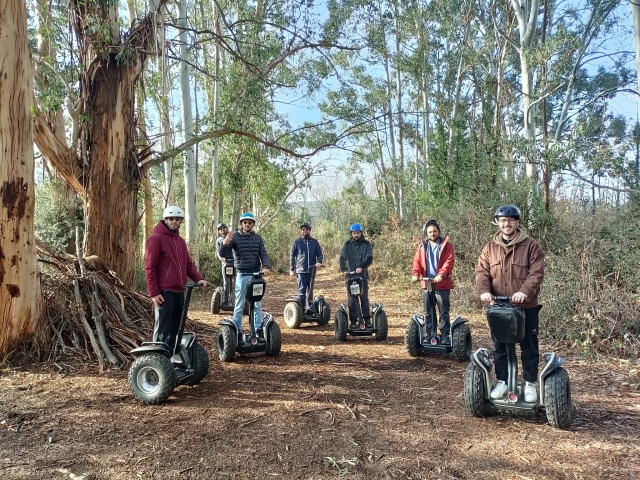 Excursion con monitor por el bosque
