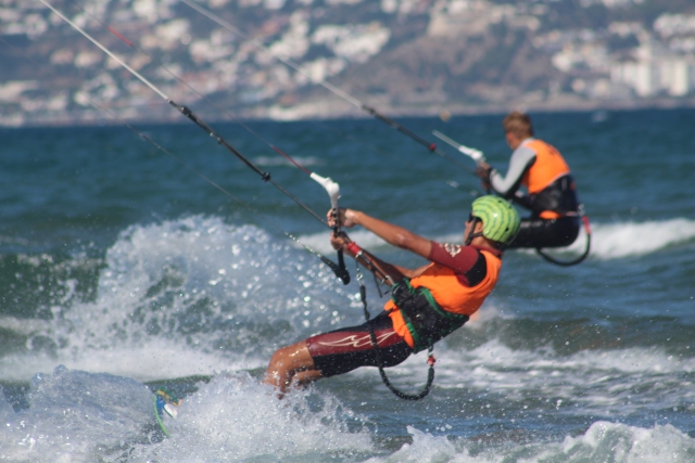  Sailing with a board and kite 