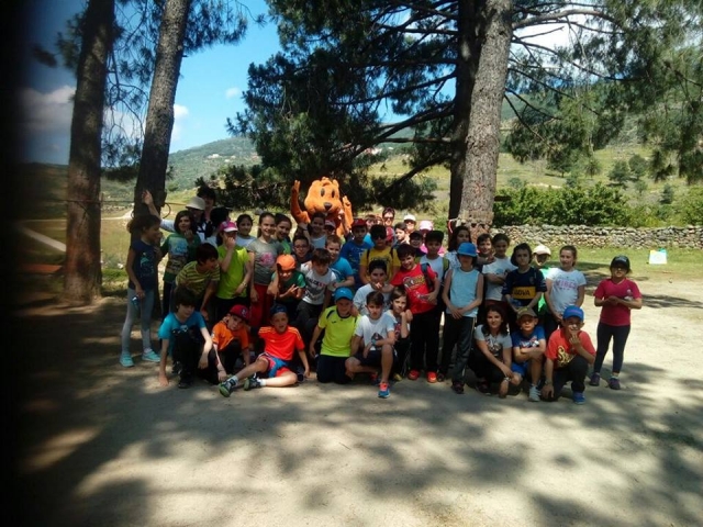 Grupo de alumnos en el Valle del Jerte